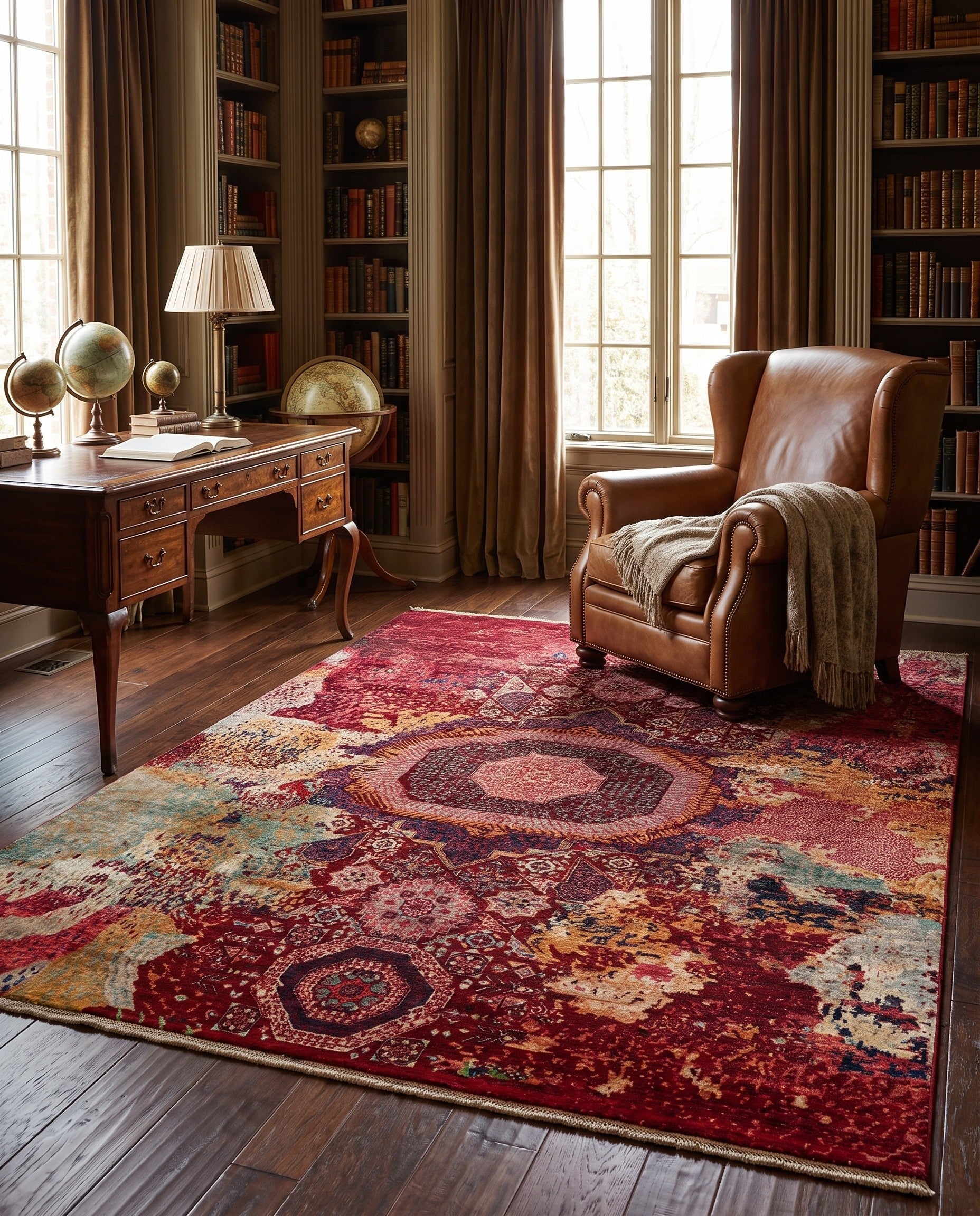 8' 3 x 9' 3 Hand Knotted Mamluk Ziegler Rug