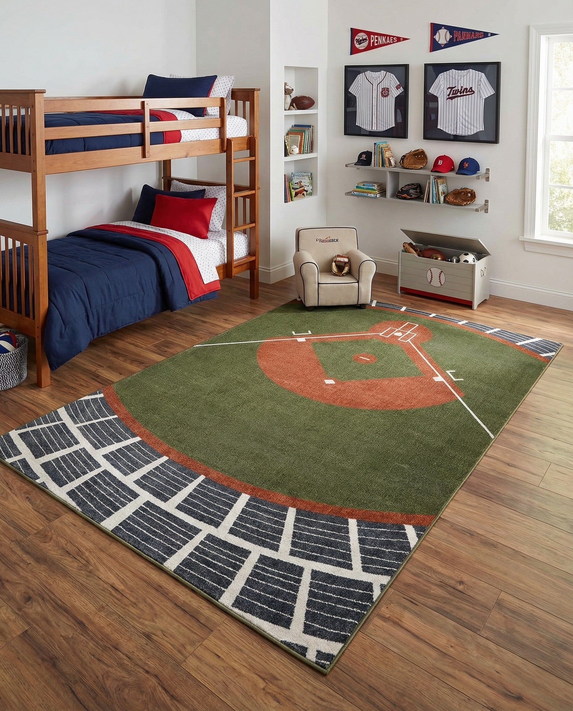 6' x 9' Sports Washable Rug