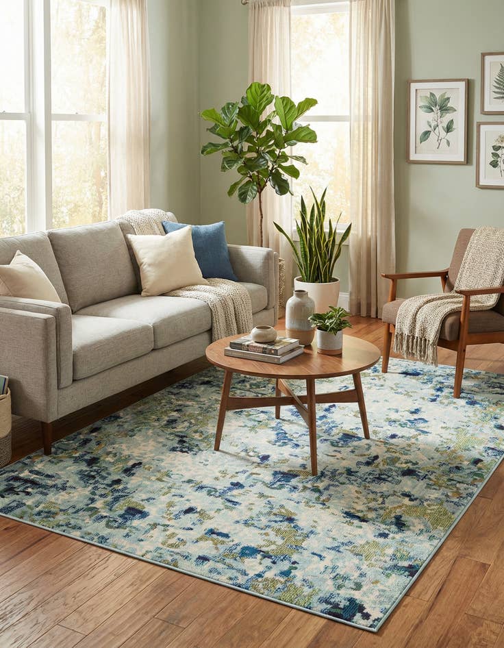 Detail image of 5' x 8' Washable Theia Rug