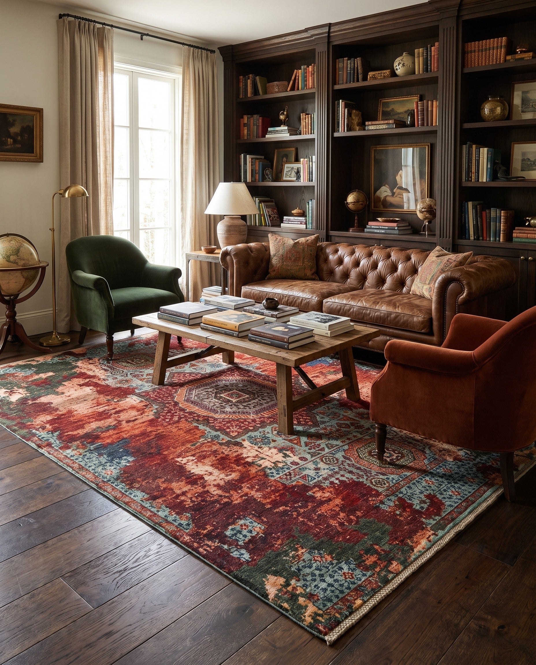 5' x 7' Hand Knotted Mamluk Ziegler Rug