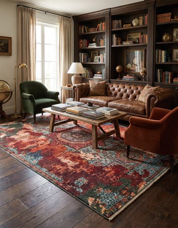 5' x 7' Hand Knotted Mamluk Ziegler Rug