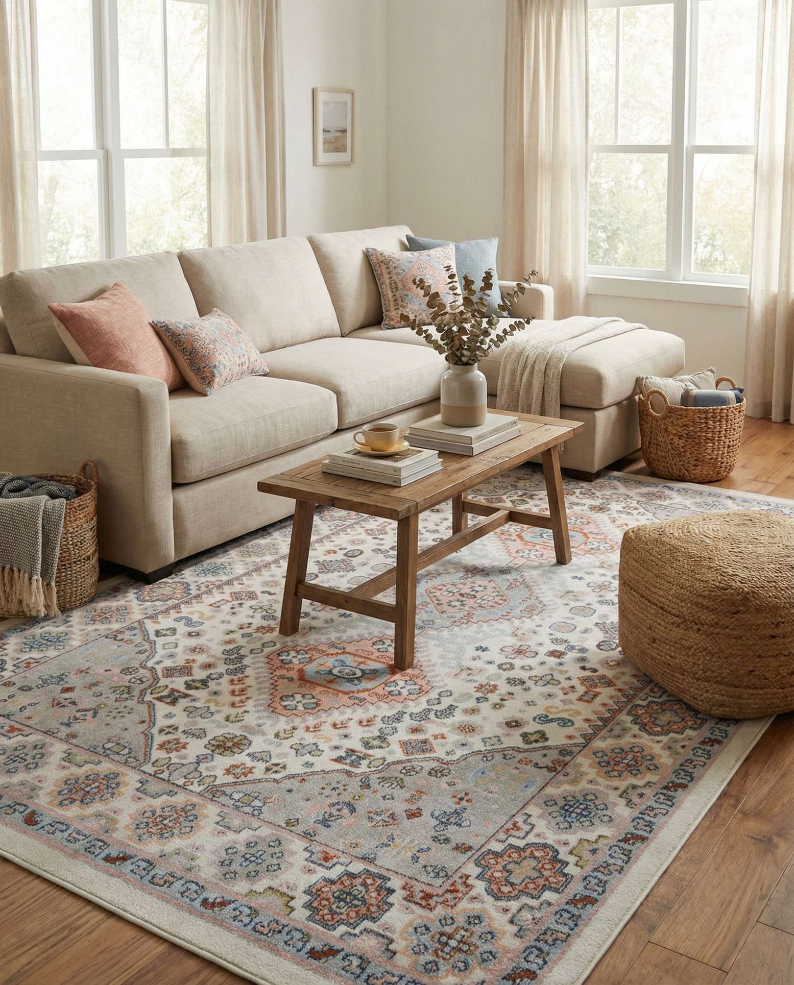 6' x 9' Kamala Washable Rug
