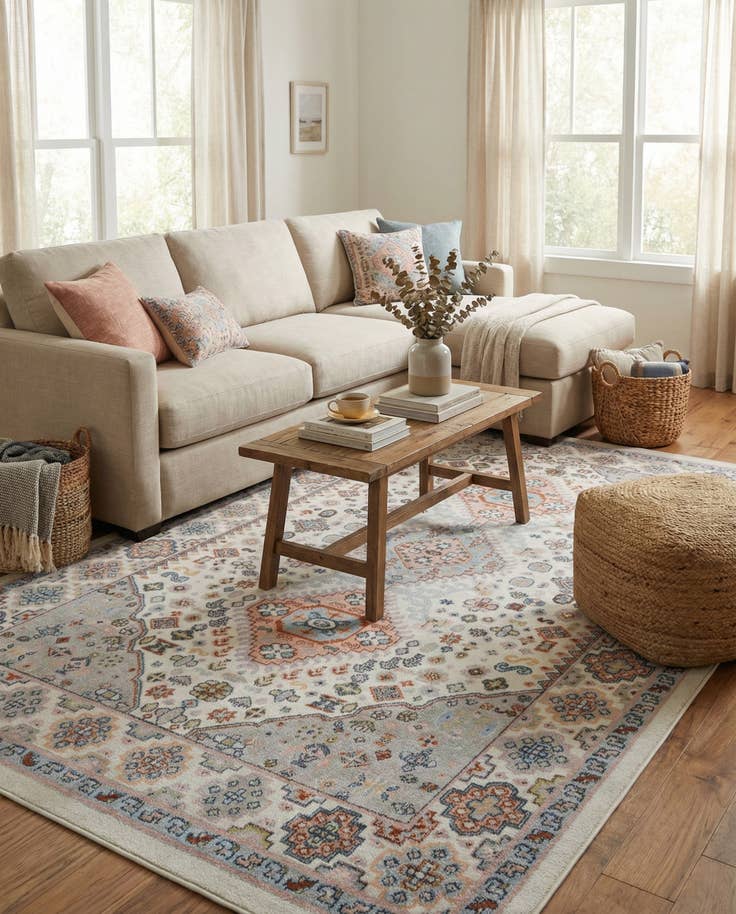 Detail image of 6' x 9' Kamala Washable Rug