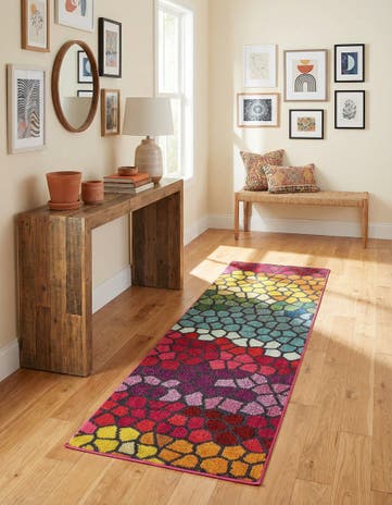 2' 2 x 6' 9 Washable Hyacinth Runner Rug