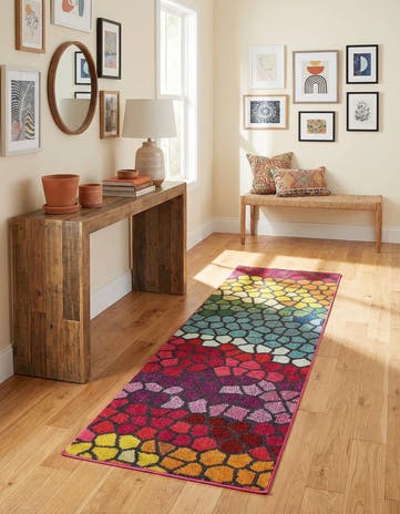 2' 2 x 6' 9 Washable Hyacinth Runner Rug