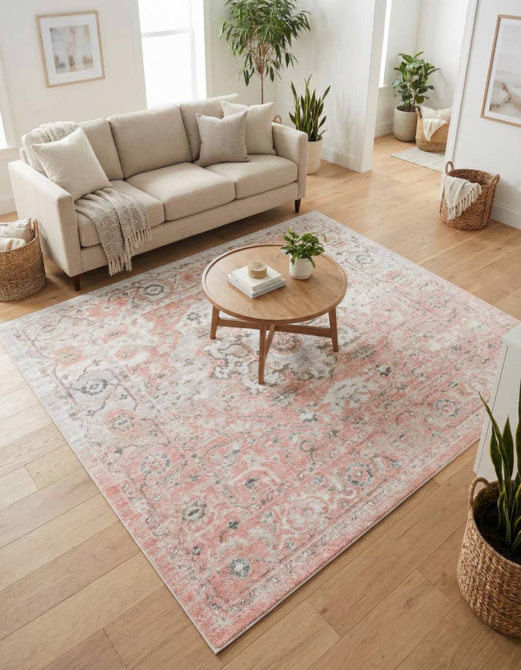 Detail image of 7' x 7' Madeline Vintage Square Rug