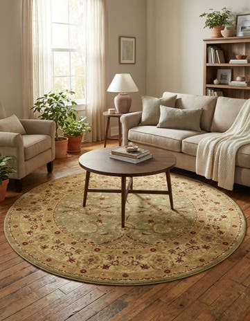 Light Green Chelsea Round Rug