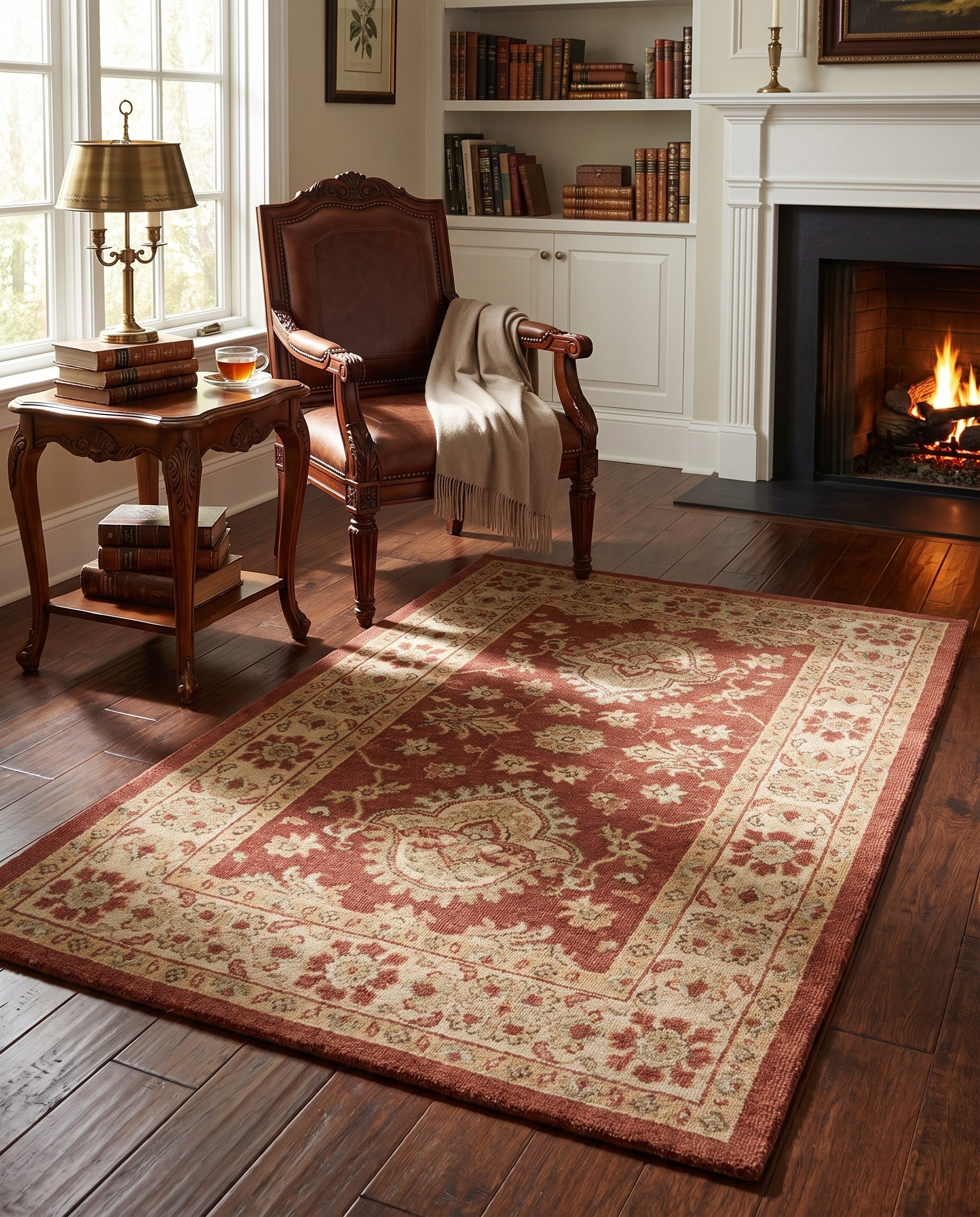 2' 8 x 3' 10 Hand Knotted Ziegler Rug