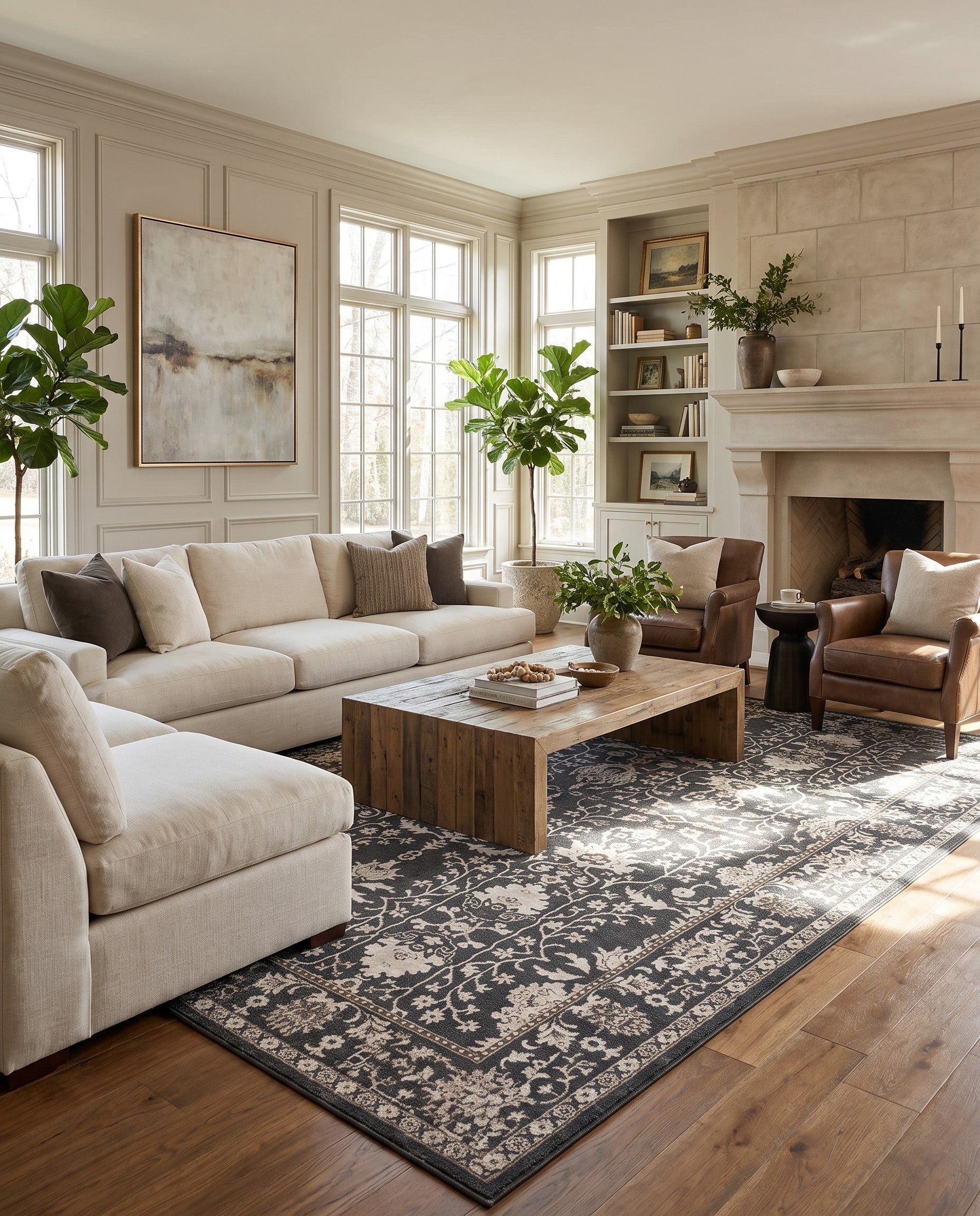 Charcoal Kamala Washable Rug
