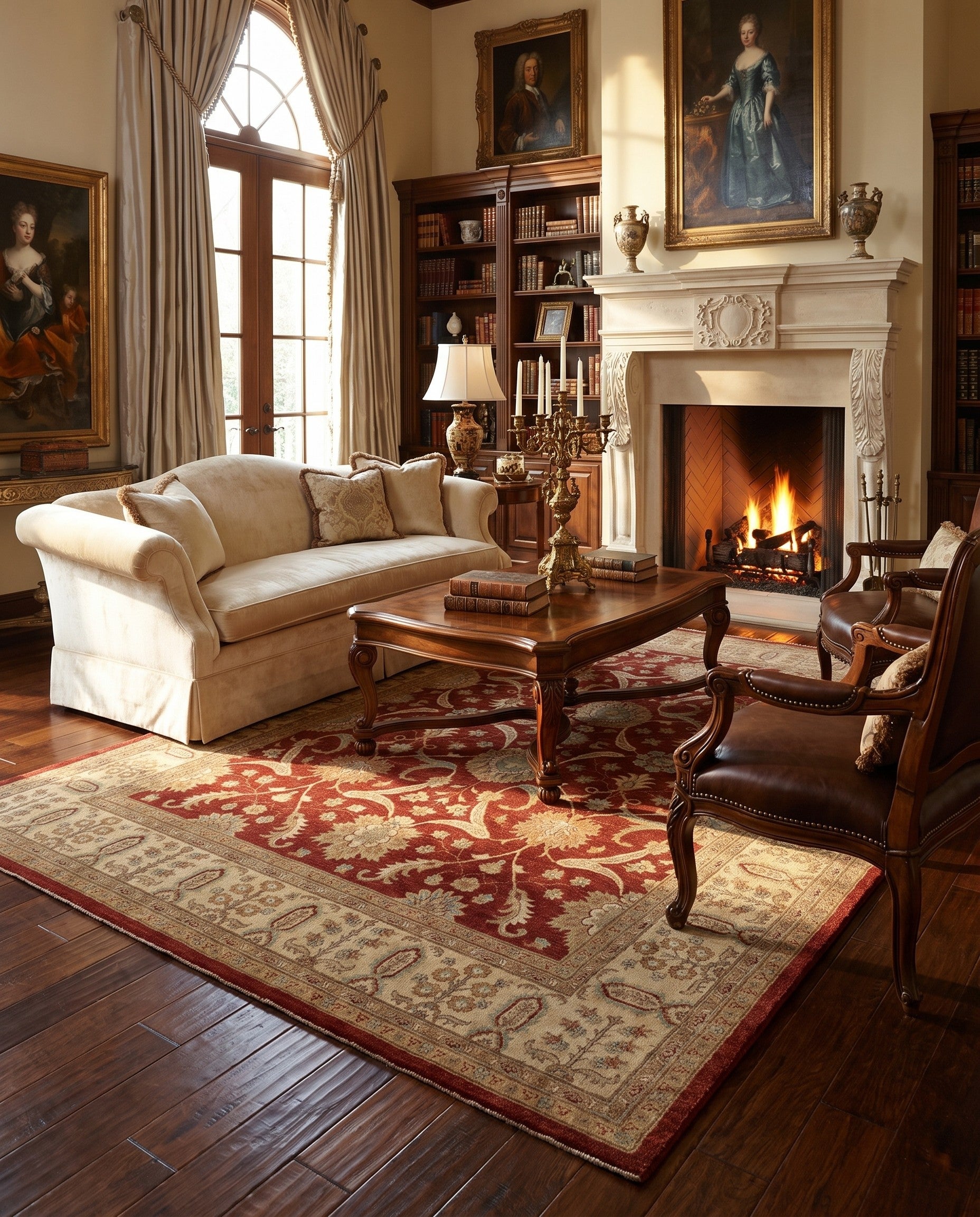 8' 10 x 12' Hand Knotted Ziegler Rug
