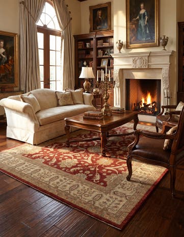8' 10 x 12' Hand Knotted Ziegler Rug