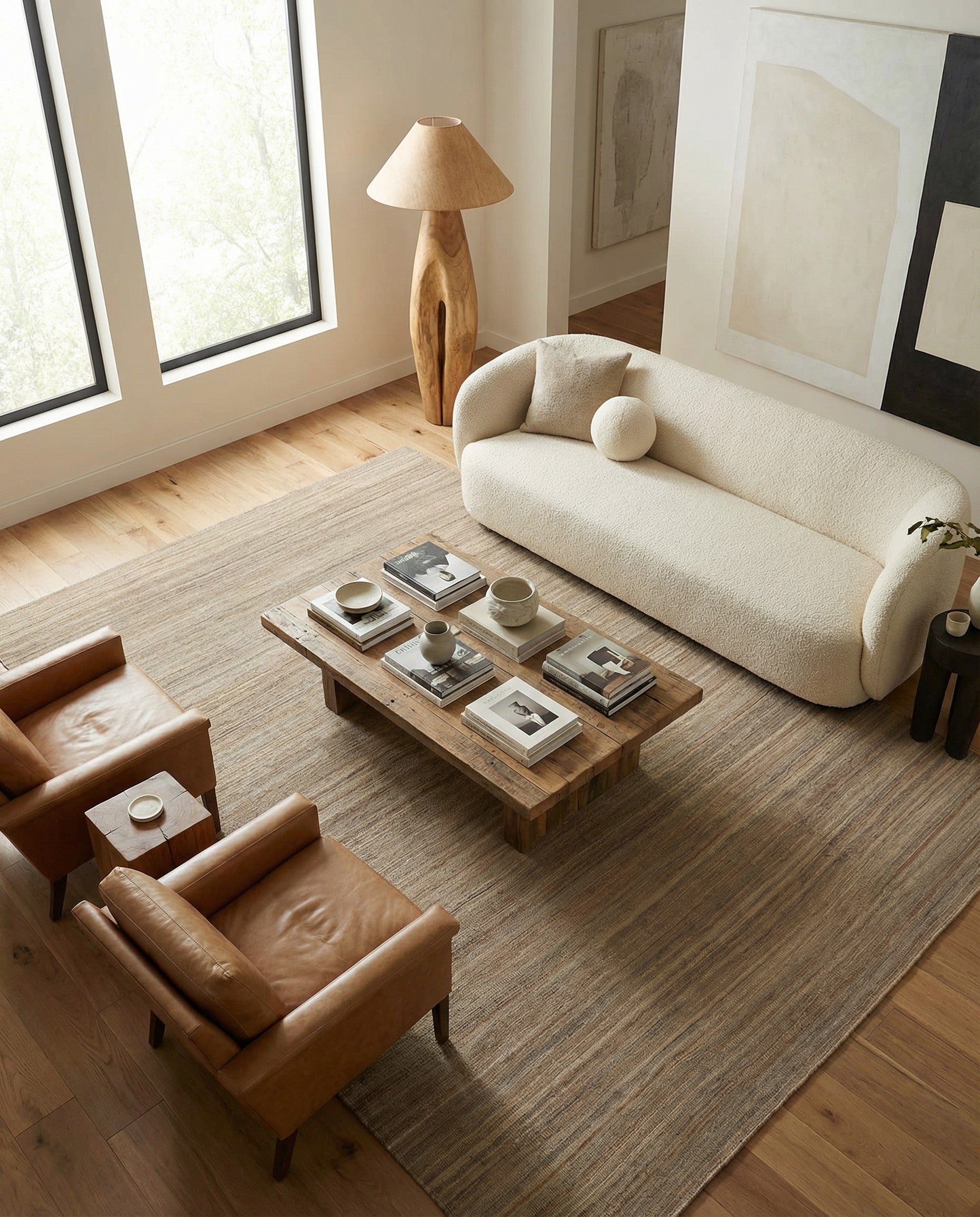 7' x 9' 8 Hand Woven Kilim Modern Wool Rug