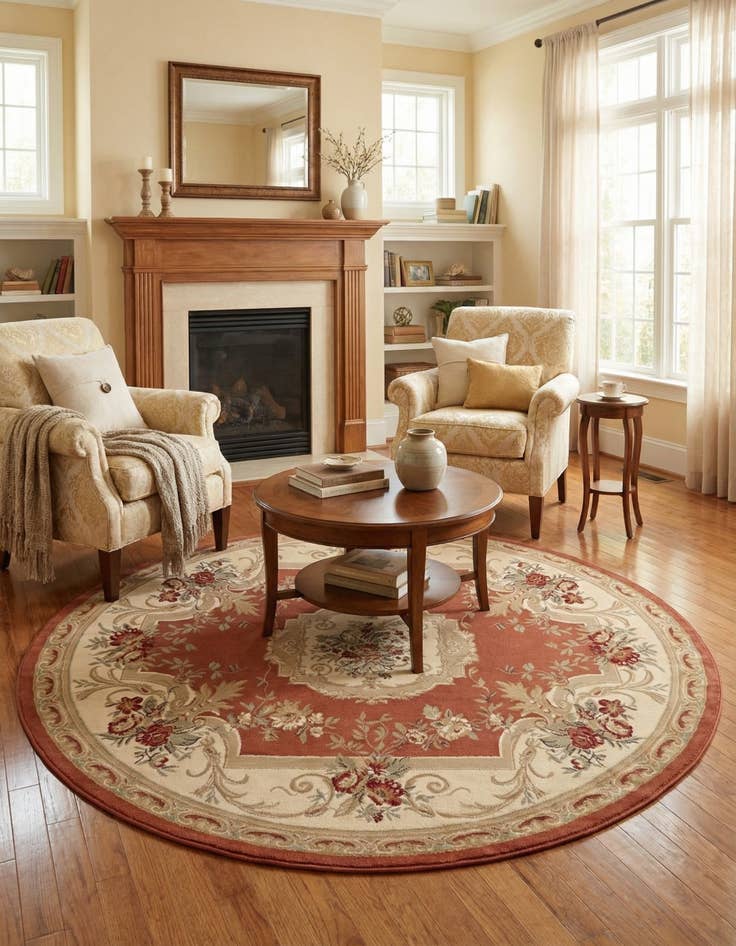Detail image of 7' 10 x 7' 10 Chateau Round Rug