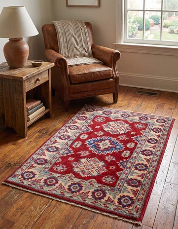 1' 11 x 2' 11 Hand Knotted Kazak Rug