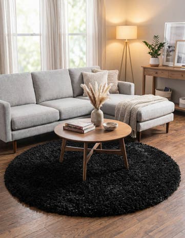 6' 7 x 6' 7 Infinity Shag Round Rug