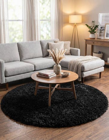 6' 7 x 6' 7 Infinity Shag Round Rug