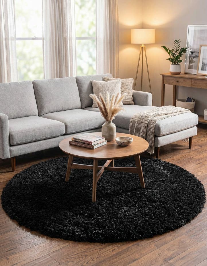 6' 7 x 6' 7 Infinity Shag Round Rug