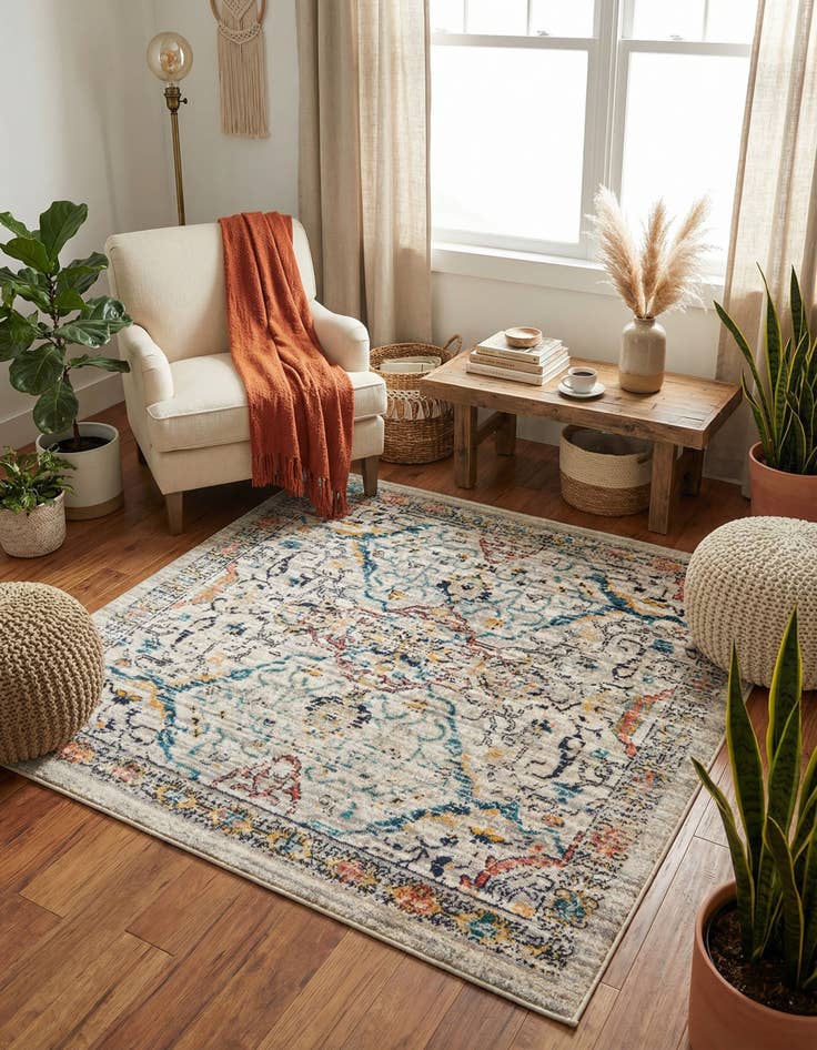 Detail image of 4' x 4' Lola Square Rug