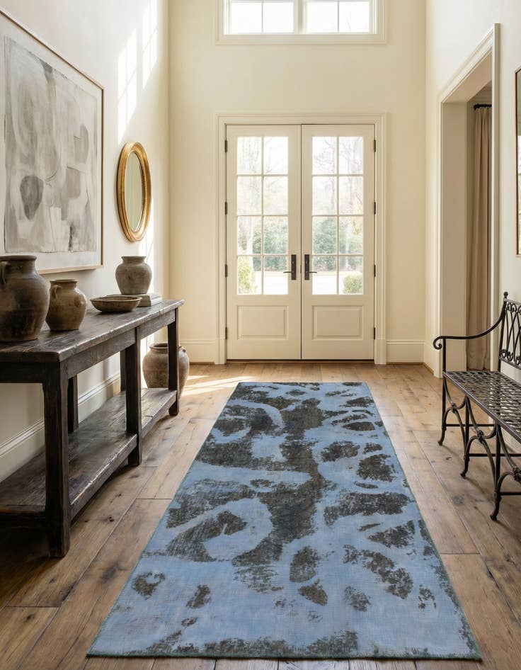 Detail image of 3' 5 x 7' 10 Hand Knotted Ultra Vintage Persian Wool Runner Rug