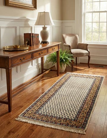 2' 5 x 4' 8 Hand Knotted Mir Wool Rug