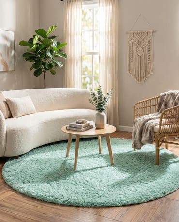  6' 7 x 6' 7 Infinity Shag Round Rug