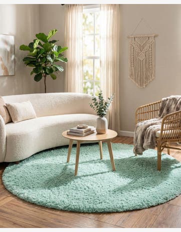 6' 7 x 6' 7 Infinity Shag Round Rug