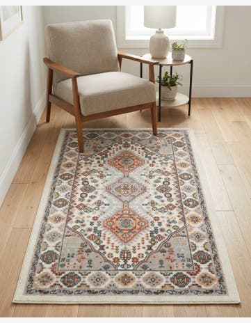 Ivory Kamala Washable Rug
