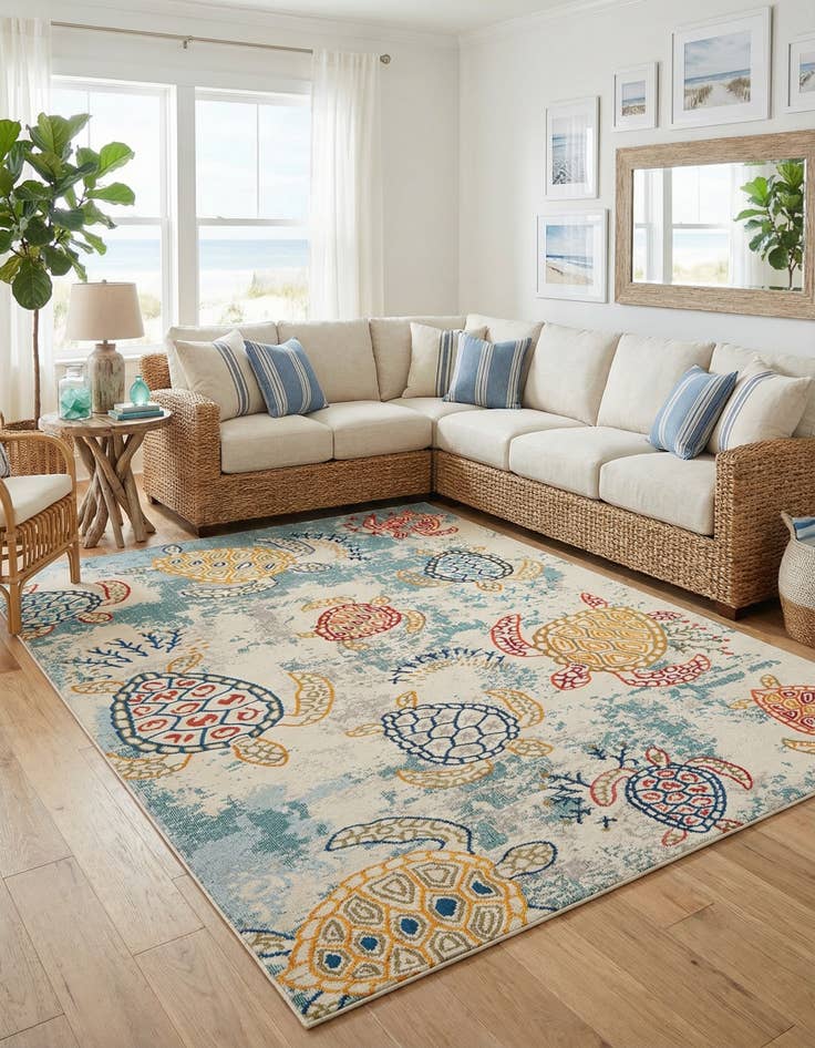 Detail image of 8' x 10' Washable Amalfi Rug