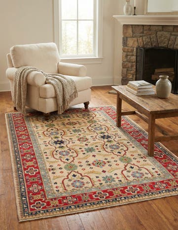 4' x 6' Hand Knotted Kazak Rug