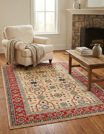 4' x 6' Hand Knotted Kazak Rug