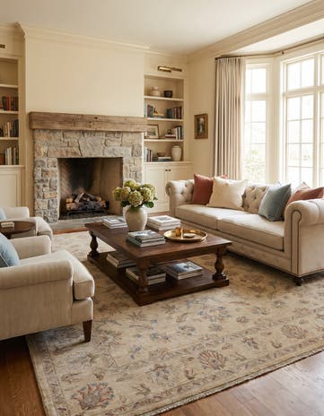 8' 3 x 11' 2 Hand Knotted Ziegler Rug