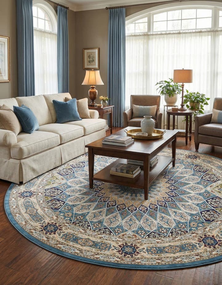 10' x 10' Nain Design Round Rug