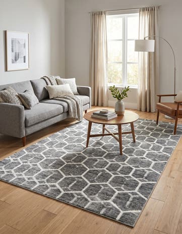 5' x 8' Lattice Trellis Rug