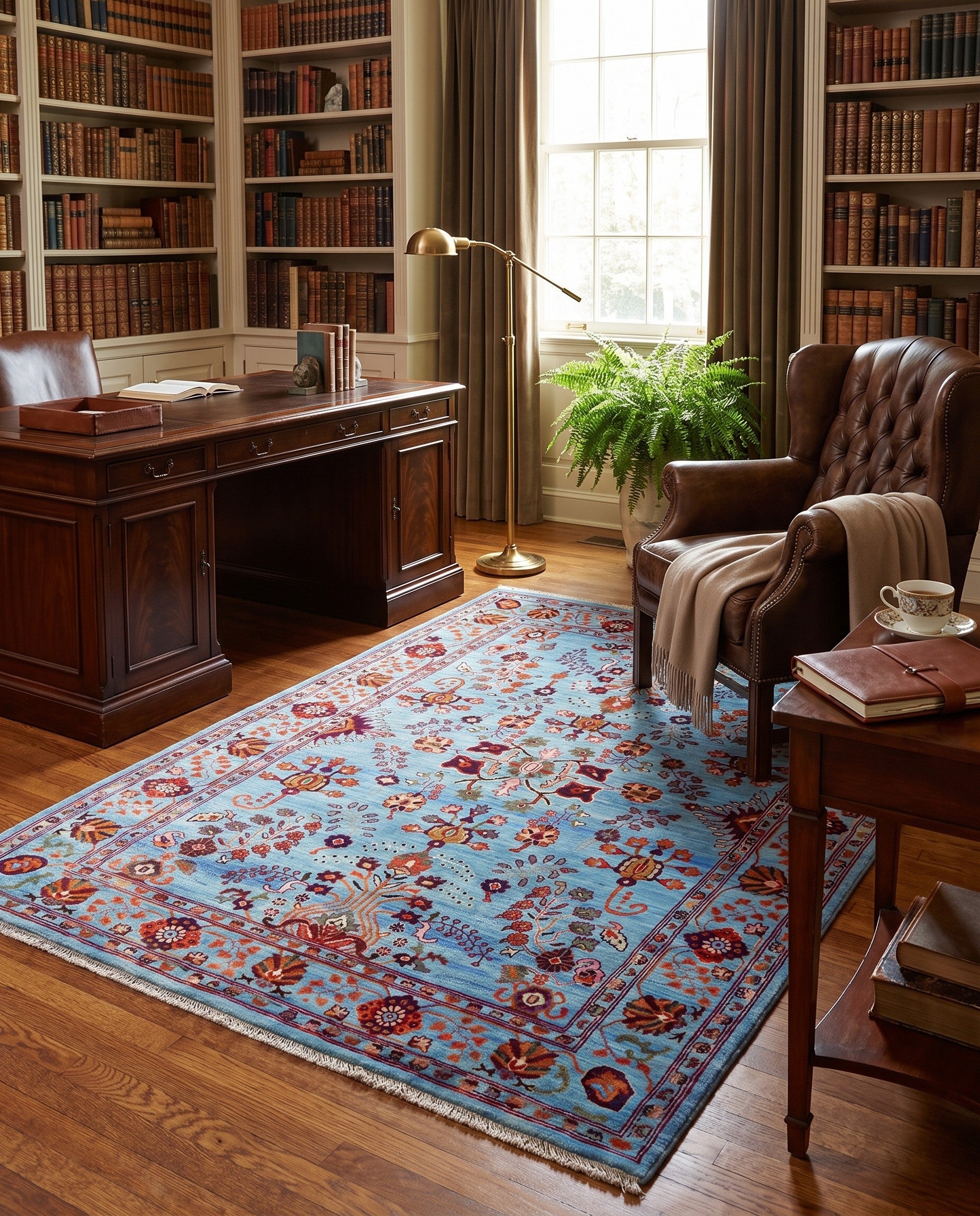4' 11 x 6' 8 Hand Knotted Ariana Ziegler Rug