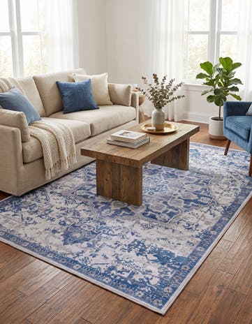 5' 3 x 8' Washable Francesca Rug