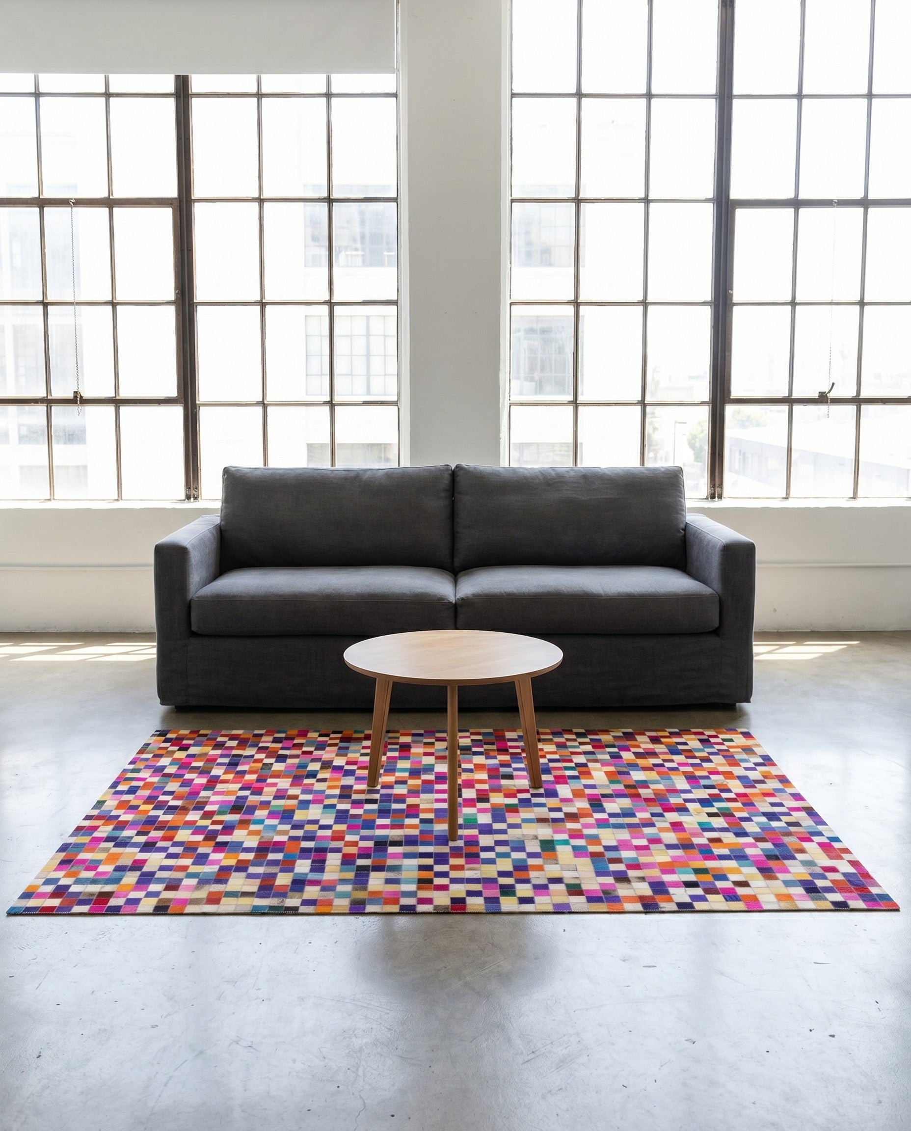 4' 10 x 6' 9 Cowhide Rug