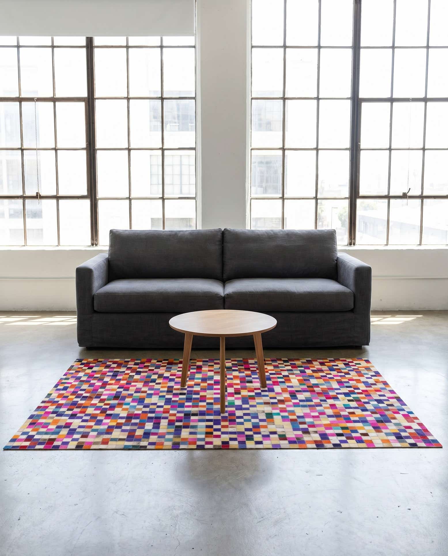 4' 10 x 6' 9 Cowhide Rug