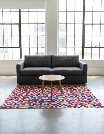 4' 10 x 6' 9 Cowhide Rug