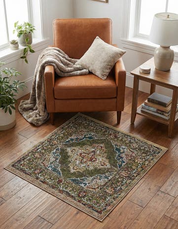 3' 3 x 3' 3 Isabella Square Rug