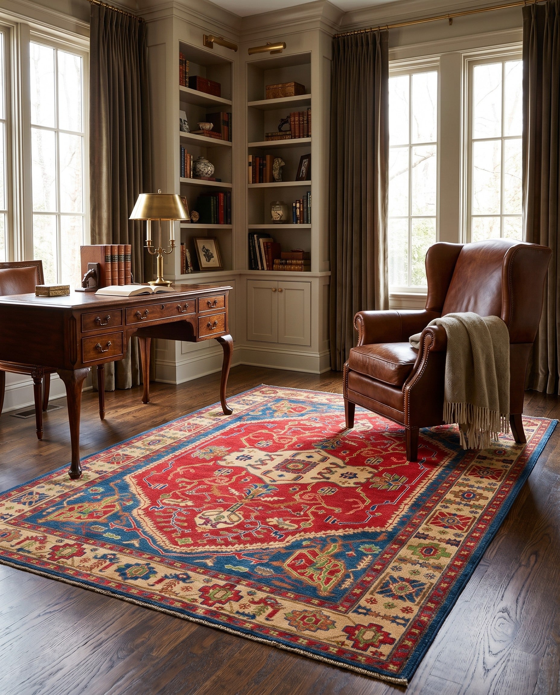 5' 7 x 7' 6 Hand Knotted Kazak Rug
