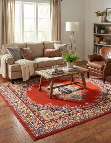 Terracotta Amaya Square Rug