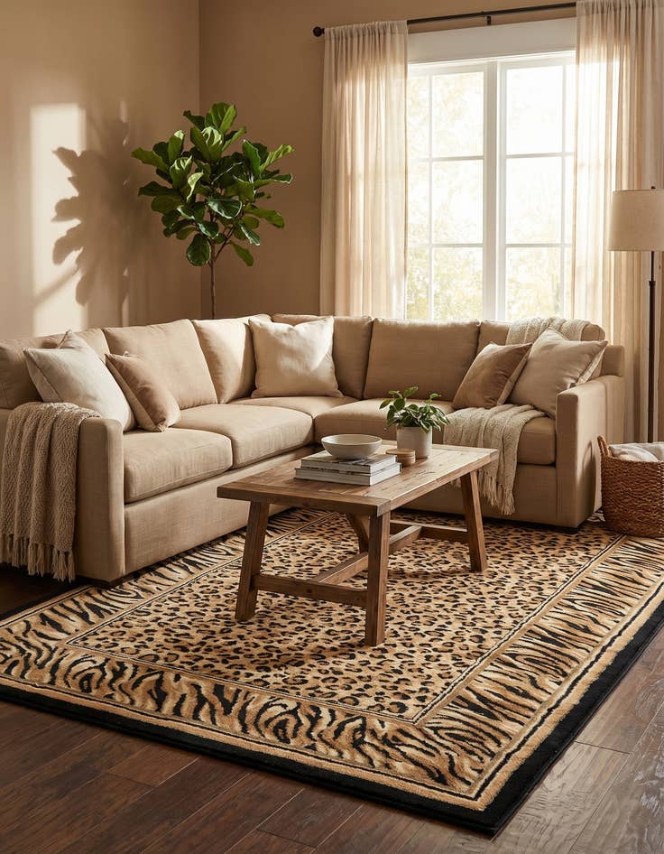 Detail image of 5' 3 x 8' Safari Rug