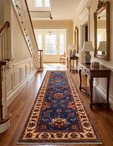 2' 8 x 10' 1 Hand Knotted Peshawar Ziegler Runner Rug