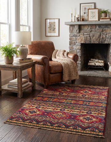 2' 1 x 2' 11 Hand Knotted Kazak Rug