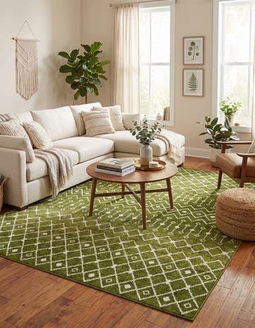 9' x 12' Moroccan Trellis Rug
