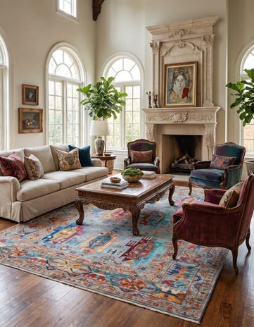 5' 11 x 8' 5 Hand Knotted Ariana Ziegler Rug