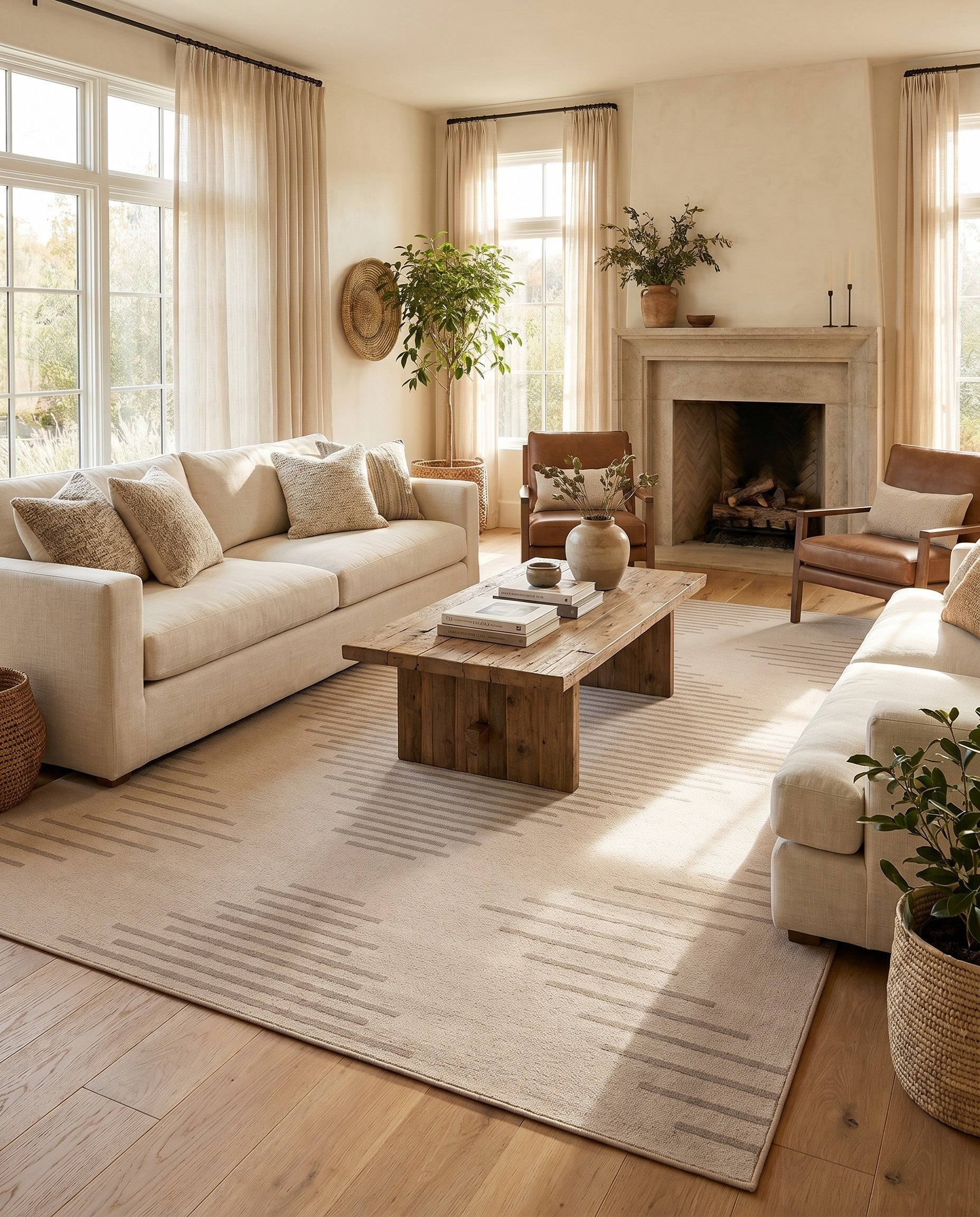 Ivory Contour Rug