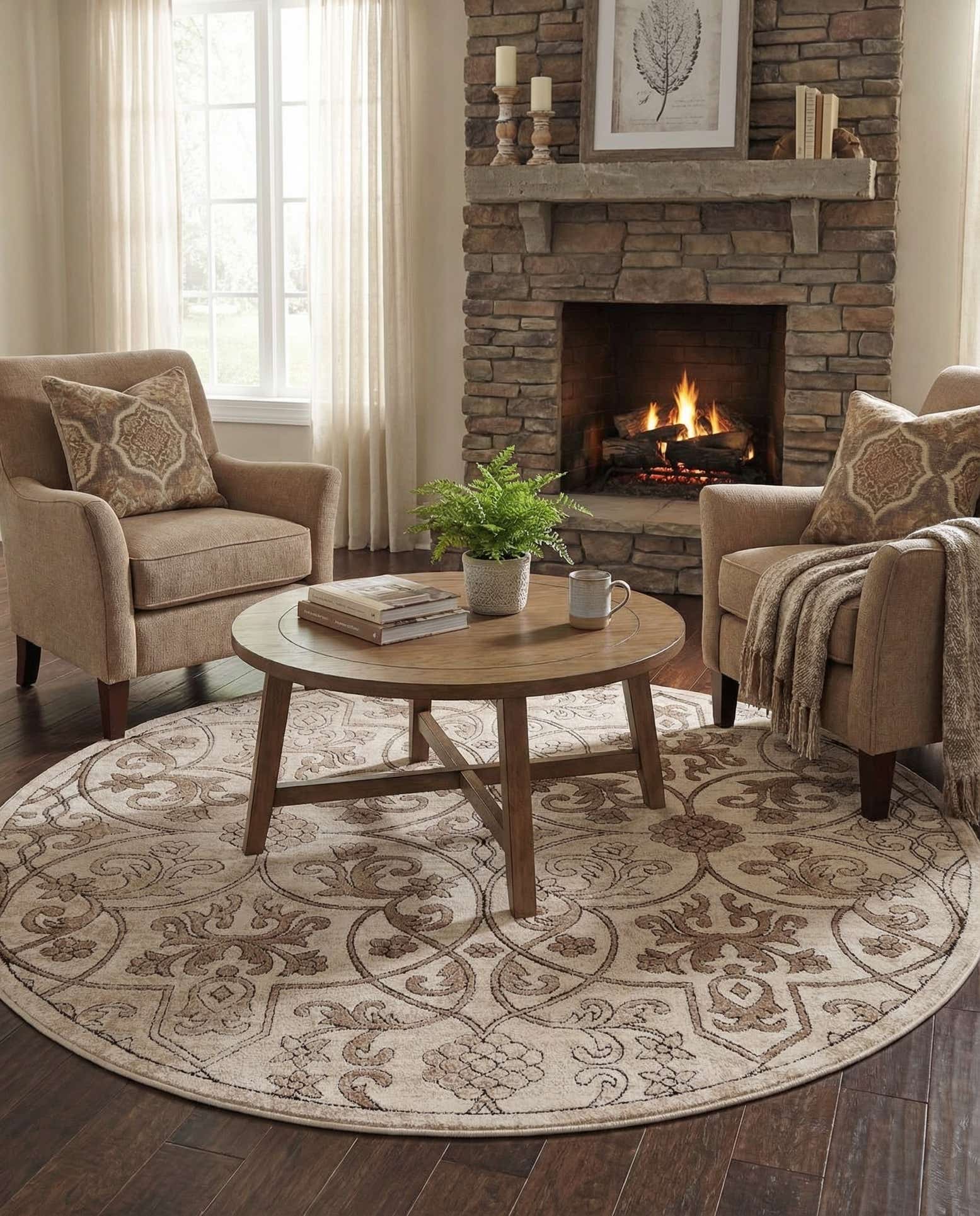 6' x 6' Himalaya Round Rug