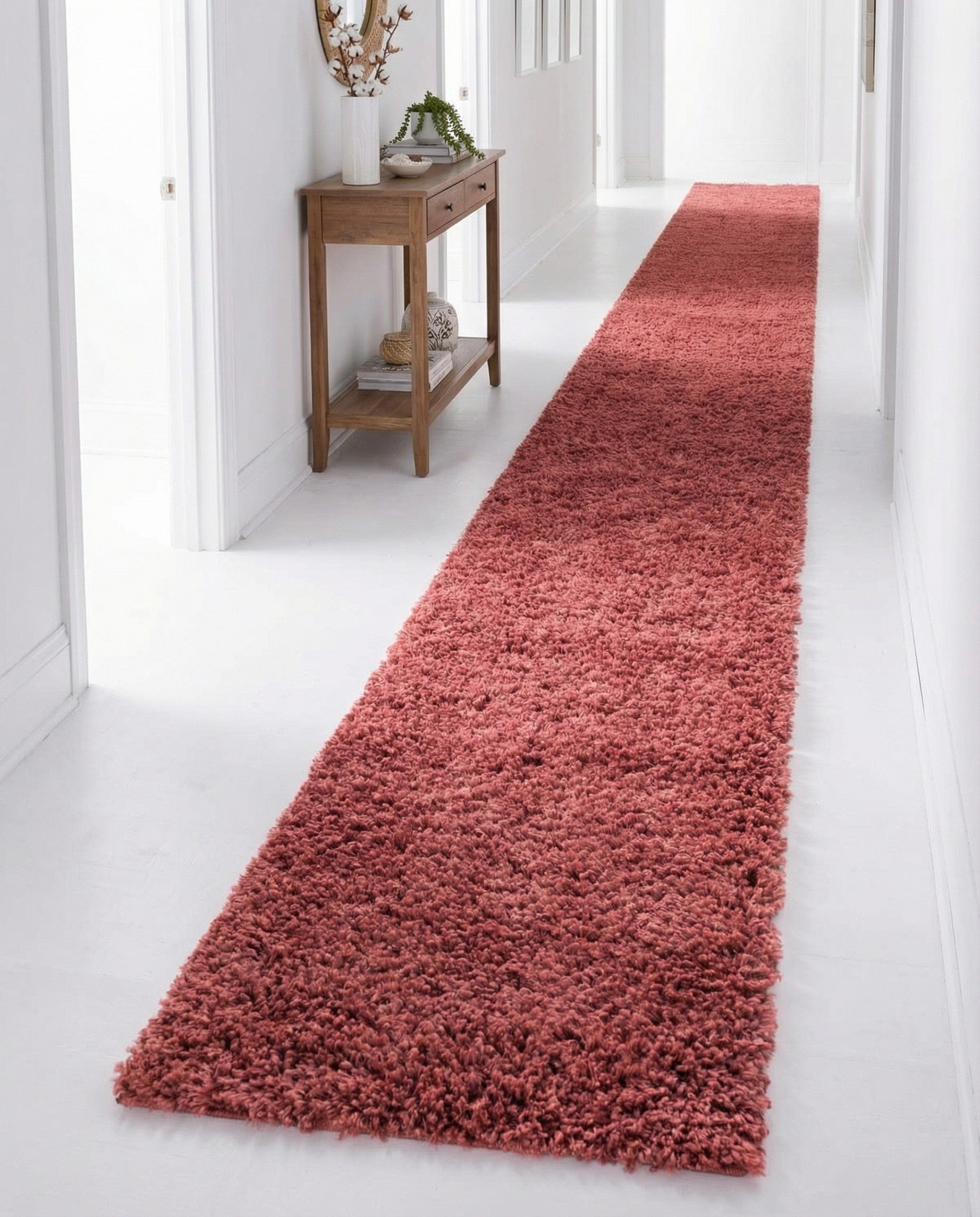 2' 7 x 13' Zermatt Shag Runner Rug