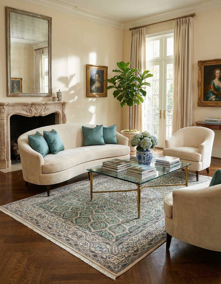 Detail image of 5' 1 x 7' 7 Nain Rug